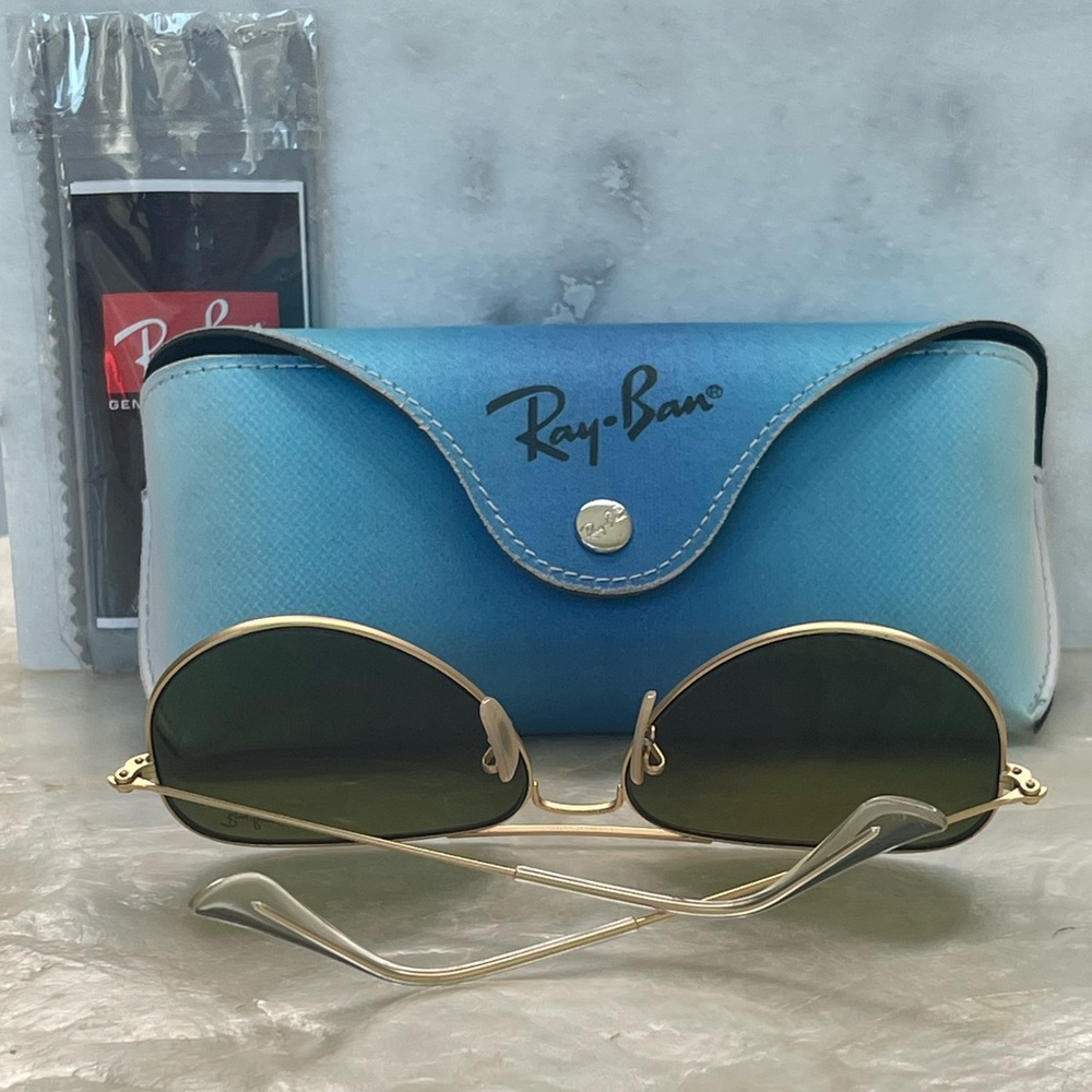 Ray Ban Aviator Orange/Pink mirror Polarized Sunglasses - Picture 11 of 15